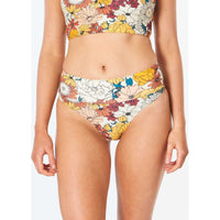 Golden Days High Waist Cheeky Bikini Bottom in Cream