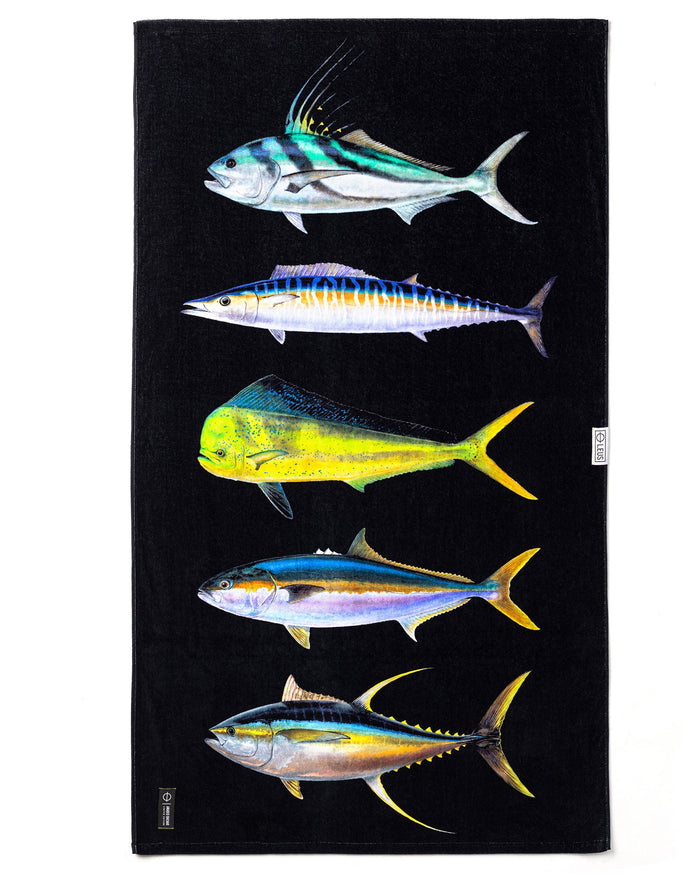 Amadeo Bachar Fish Stack Beach ECO Towel