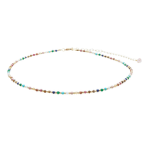 Aura + 2mm Master Healer Necklace Stack