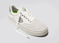 NAIOCA Pro Skate Vintage White Suede Off-White Canvas Grey Logo Sneaker Men