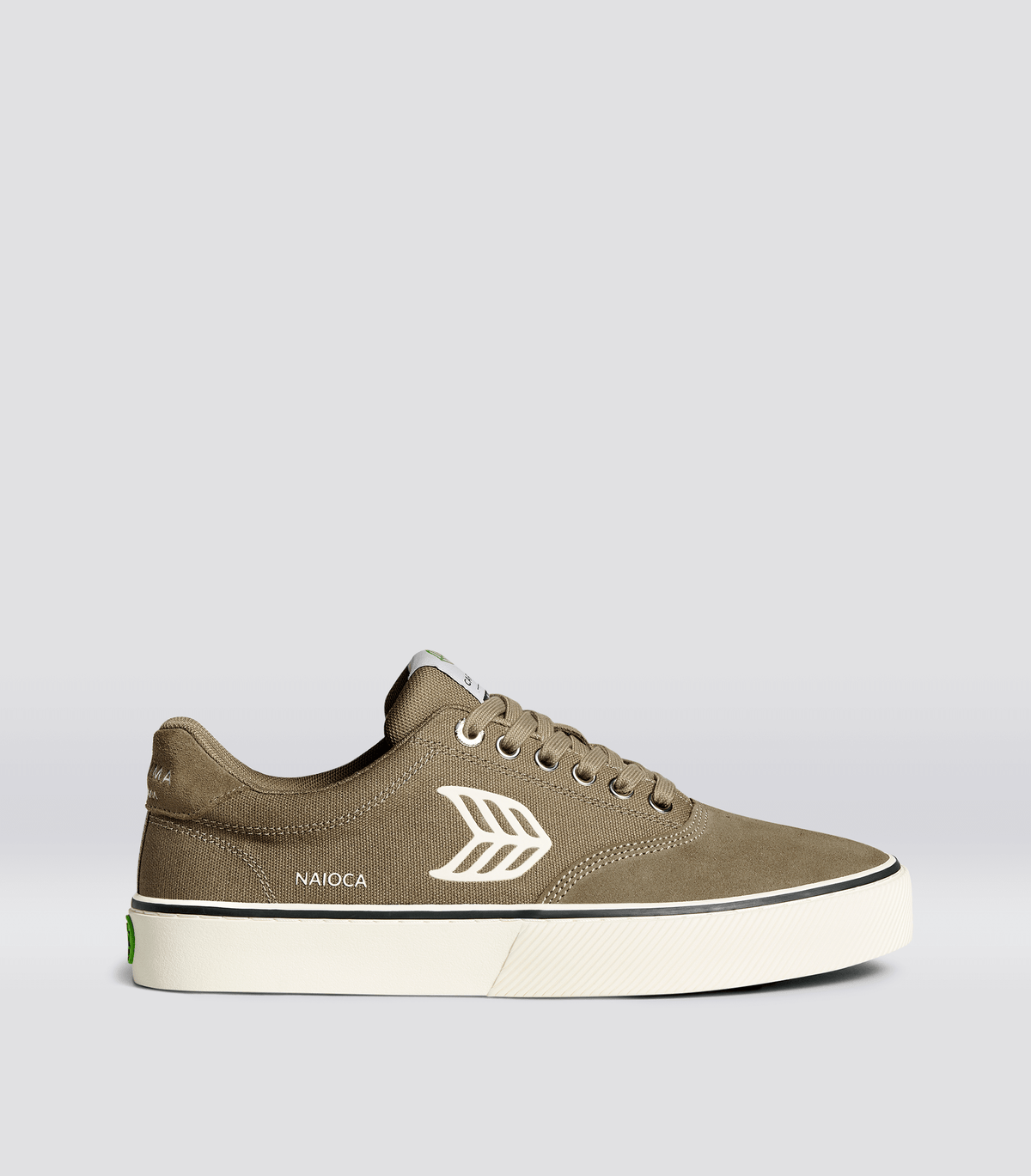 NAIOCA Skate Burnt Sand Suede and Canvas Ivory Logo Sneaker Men