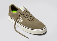 NAIOCA Skate Burnt Sand Suede and Canvas Ivory Logo Sneaker Men