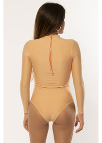 Solid Riding Rashguard One Piece Swimsuit