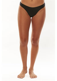 Solid Rowend High Hip Btm Swim Bottom