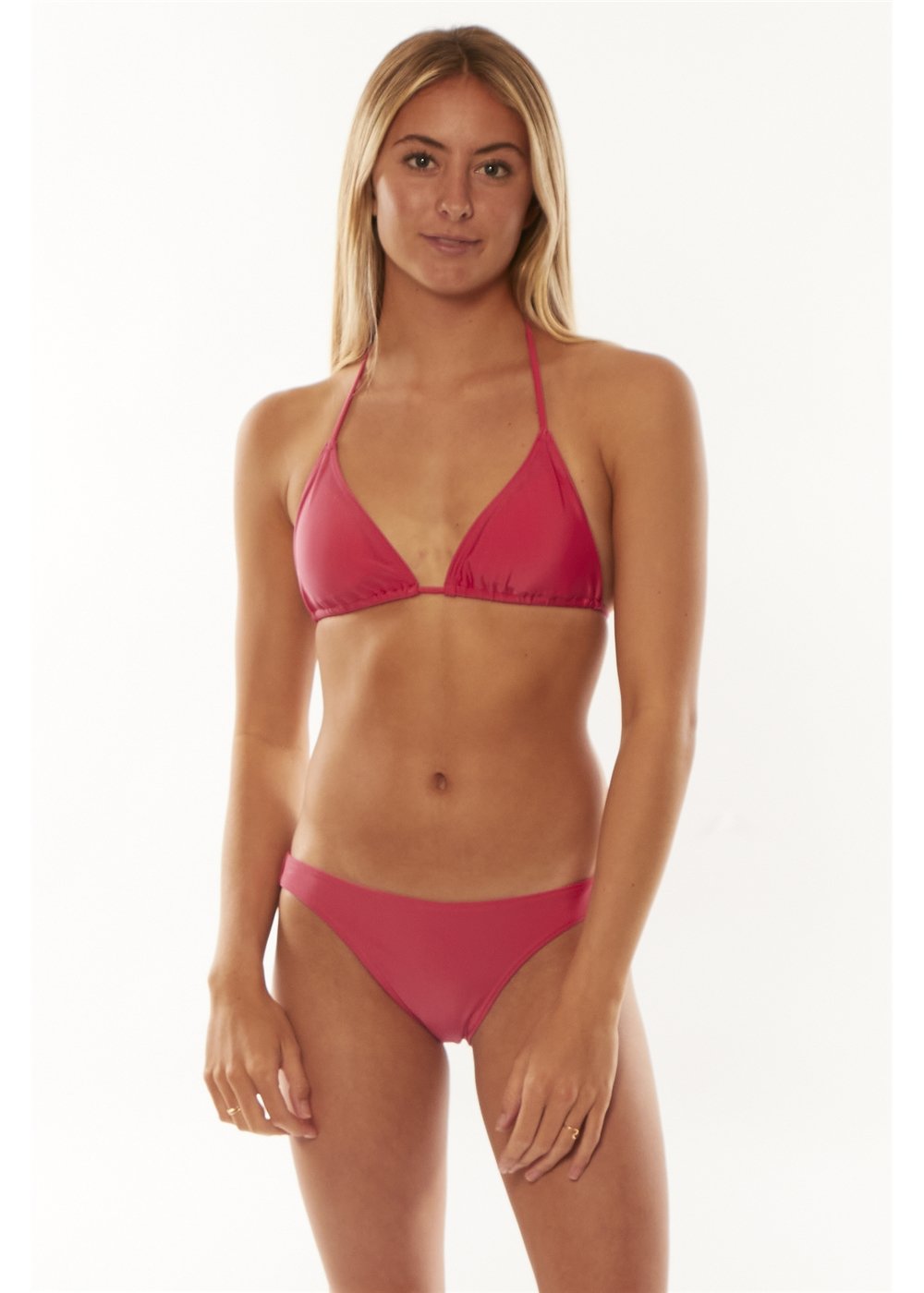 Solid Tidal Triangle Top Swim Top