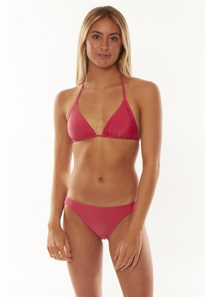 Solid Tidal Triangle Top Swim Top