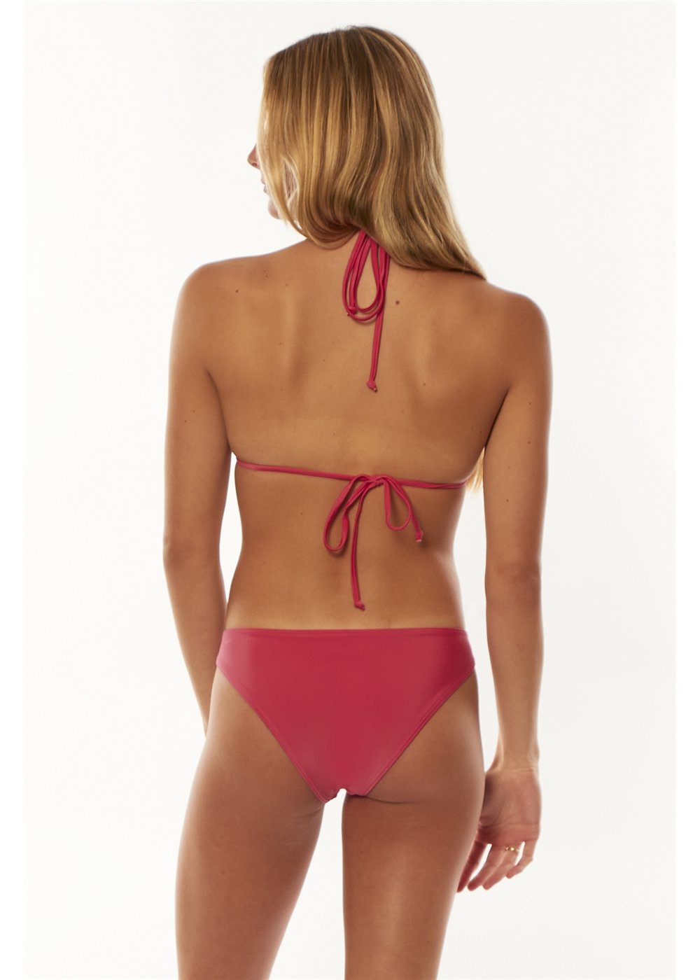 Solid Tidal Triangle Top Swim Top