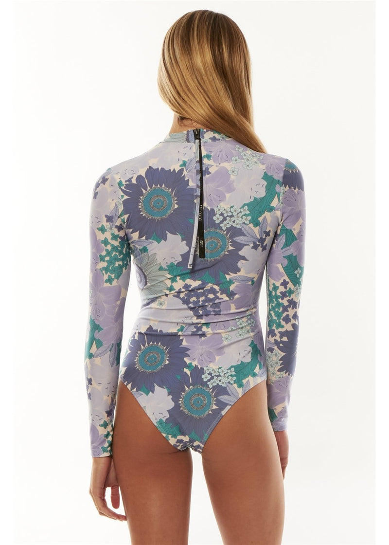 Sunny Oceanside One Piece Rashguard