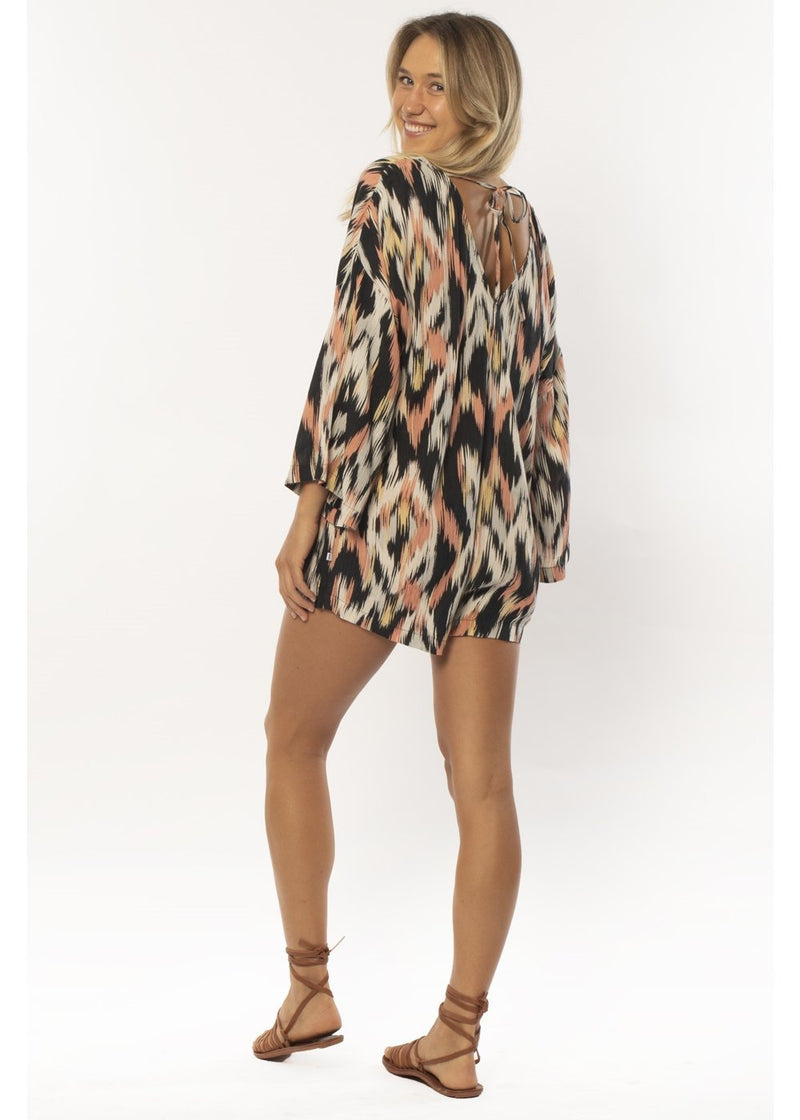 Sunny Side Ls Wvn Romper