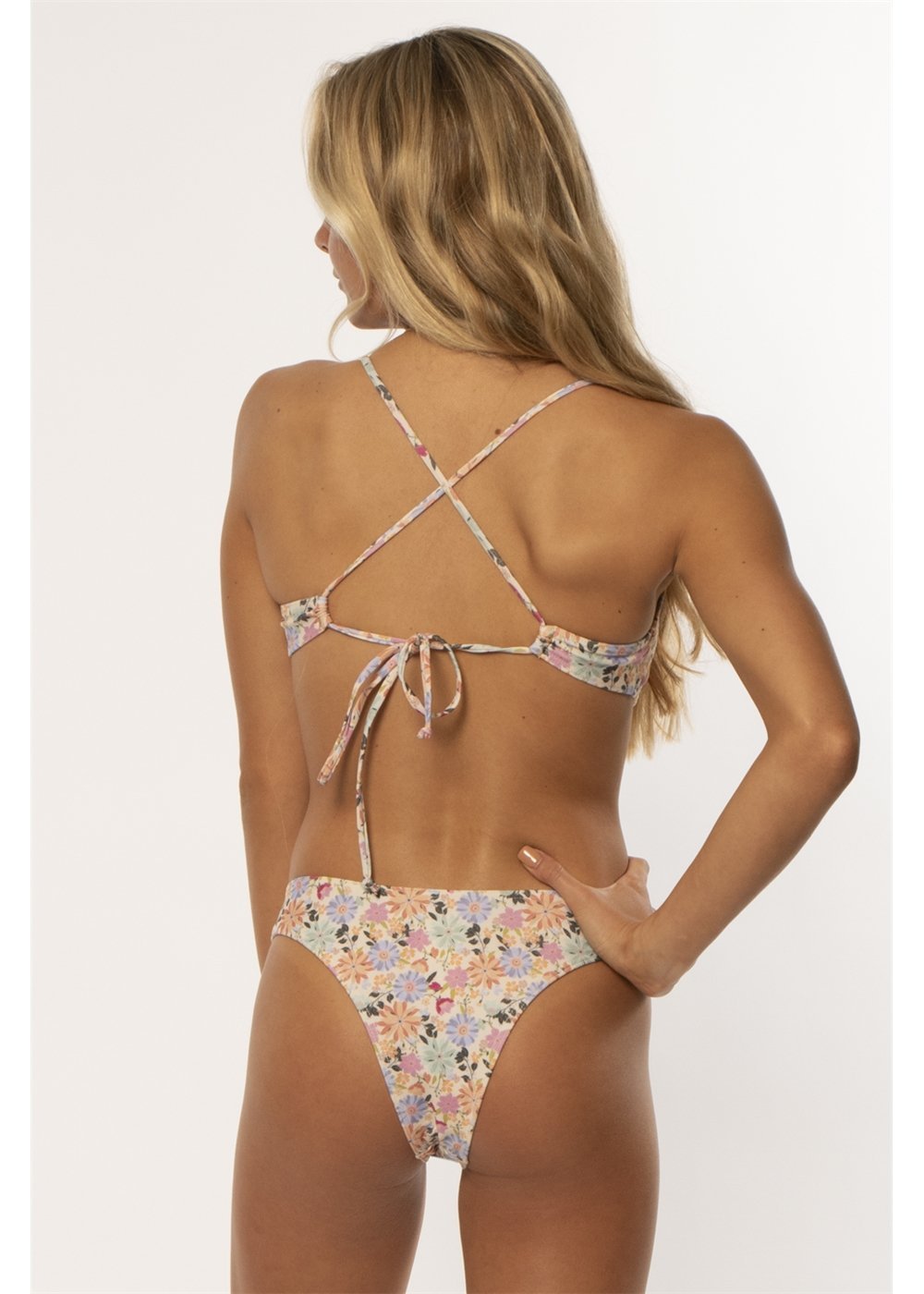 Sunshine Happy Triangle Top Swim Top