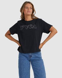 Women's RVCA Curl Keyline Tee