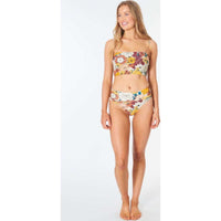 Golden Days High Waist Cheeky Bikini Bottom in Cream