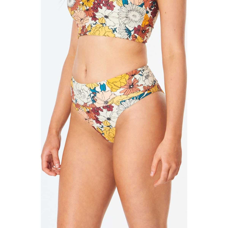 Golden Days High Waist Cheeky Bikini Bottom in Cream