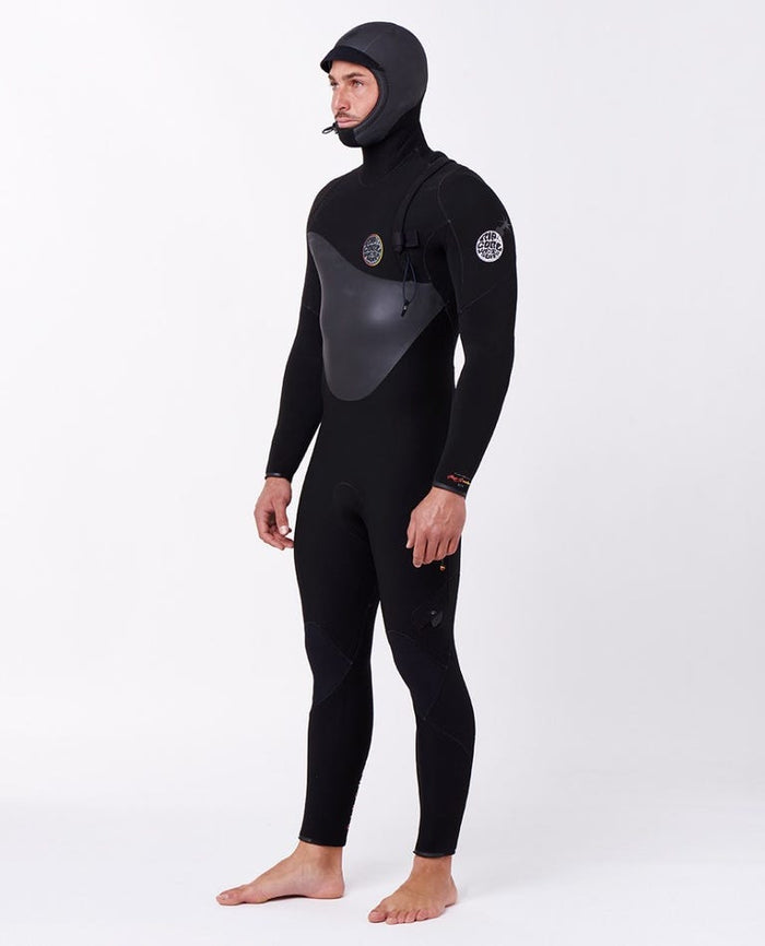 E7 Flashbomb Heatseeker 5/4 Zip Free Hooded Wetsuit